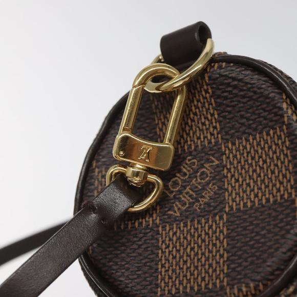 LOUIS VUITTON Damier Ebene Papillon Pouch LV Auth EC343 - Picture 10 of 16